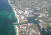 Aerial view of Port Lucaya Grand Bahama