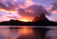 SUNSET IN BORA BORA