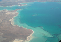Veduta aerea di Shark Bay